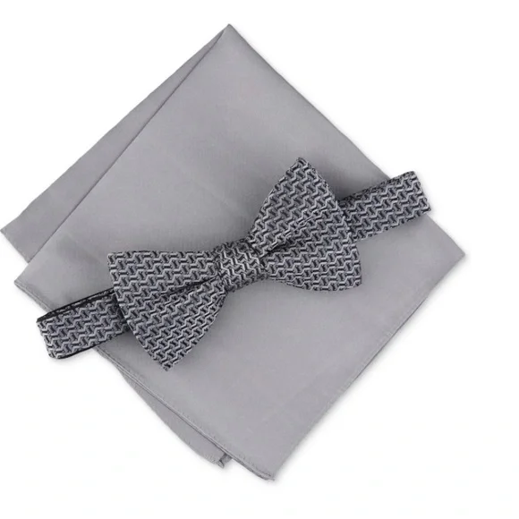 Alfani Gray Pocket Square Elegant Accessory - Picture 3 of 3
